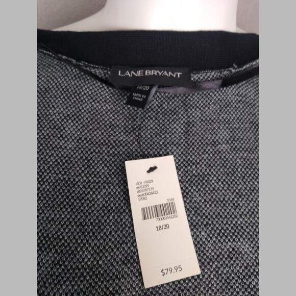 Lane Bryant Leopard Jacquard Animal Print Duster Cardigan Size 18/20 NWT - Picture 8 of 14